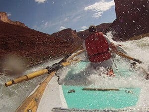 Rafting down the Grand Canyon.